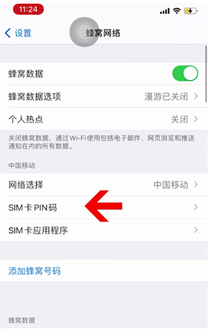 肃北苹果14维修网分享如何给iPhone14的SIM卡设置密码 