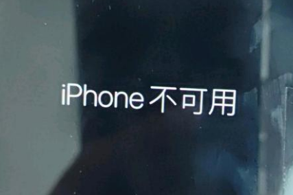 肃北苹果服务网点分享锁屏界面显示“iPhone 不可用”如何解决 